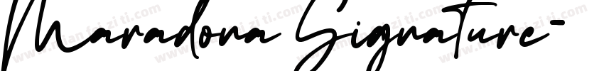 Maradona Signature字体转换